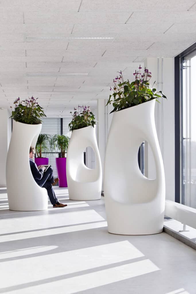 Kantoorplanten in het Maxima Medisch Centrum ontworpen door Bloei Interieurbeplanting.