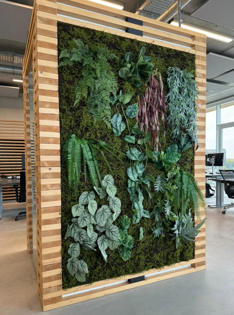 Moswand door Bloei Interieurbeplanting.